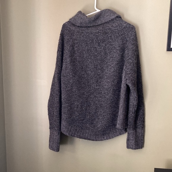 RD style conscious grey knit cowl neck sweater. - Picture 3 of 6